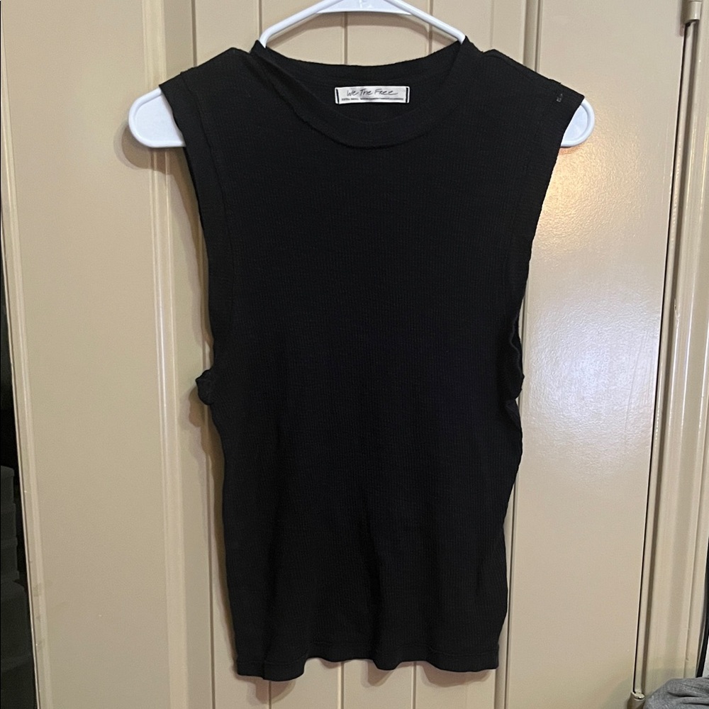 We The Free Jet Black Muscle Tee